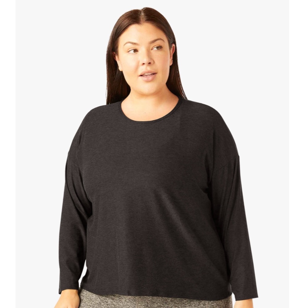 Beyond Yoga Morning Light Pullover in Darkest Night